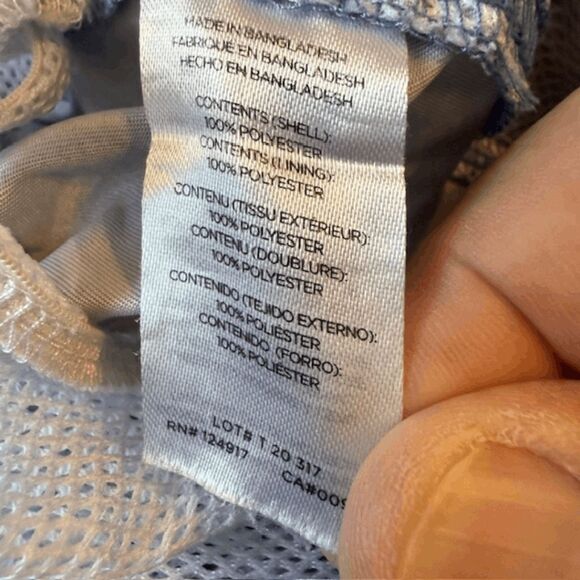 Trunks Surf & Swim Co Men's Palm Elastic Waist Drawstring Swim Shorts Blue Small - Picture 4 of 7